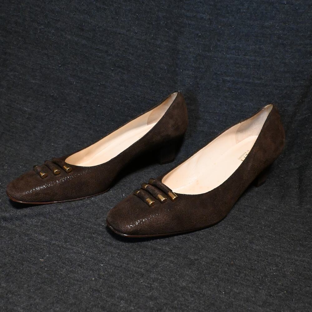 Amalfi by Rangoni Women's 8M Brown Pumps Italy
